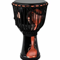 X8 Drums Blackout Lava Lamp Djembe 12 in. Red Multi Fade