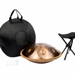 X8 Drums Genesis Handpan D Kurd With Bag and Stand