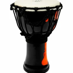 X8 Drums Lava Lamp Djembe, 7" Orange Multi Fade