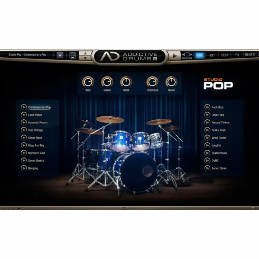 XLN Audio Addictive Drums 2 Studio Pop Software Download