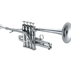 XO 1700S Professional Series Bb/A Piccolo Trumpet Silver Yellow Brass Bell