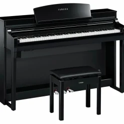 Yamaha Clavinova CSP-275 Digital Console Piano With Bench Polished Ebony