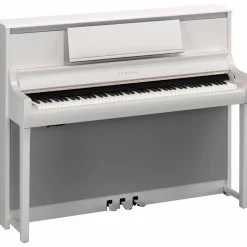 Yamaha Clavinova CSP-295 Digital Upright Piano With Bench Polished White
