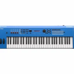 Yamaha MX61 61-Key Music Production Synthesizer Essentials Bundle Blue