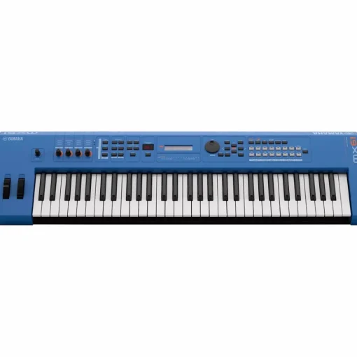 Yamaha MX61 61-Key Music Production Synthesizer Essentials Bundle Blue