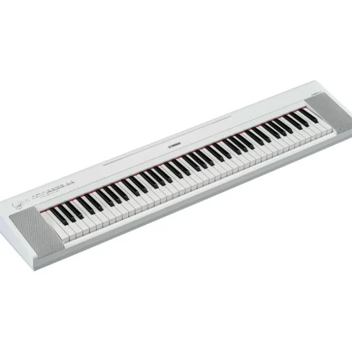 Yamaha Piaggero NP-35 76-Key Portable Keyboard Essentials Bundle White