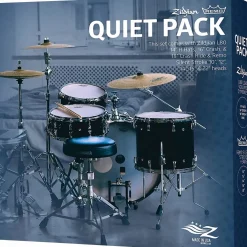 Zildjian Quiet Pack LV468RH Low Volume Cymbals With Remo Silentstroke Heads